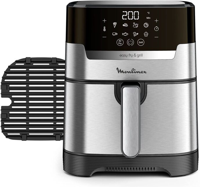 ⁦Moulinex Friteuse a air sans huile airfryer 2EN1 MOULINEX 1400W 4.2L DIGITAL EZ505D10⁩ - الصورة ⁦2⁩