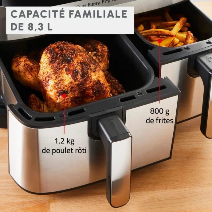 ⁦Moulinex Friteuse sans huile, Capacité 8,3 L easy fry and grill⁩ - الصورة ⁦3⁩