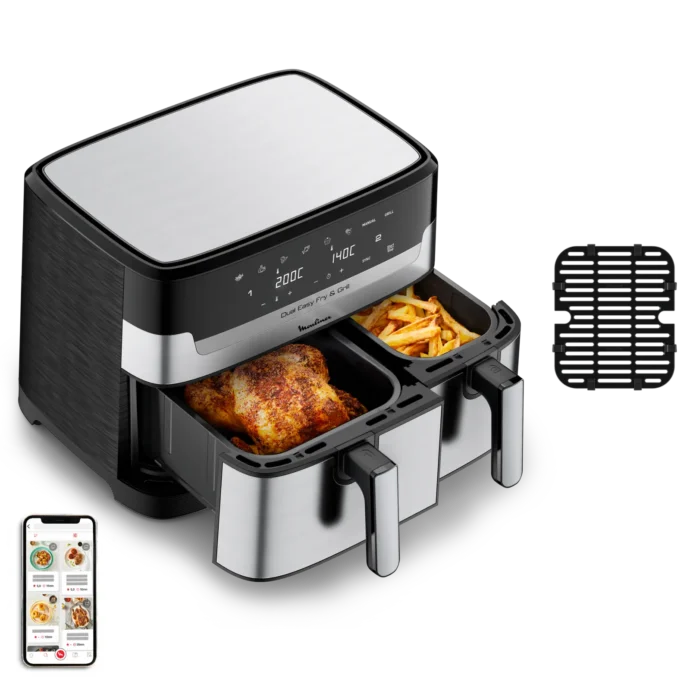 ⁦Moulinex Friteuse sans huile, Capacité 8,3 L easy fry and grill⁩ - الصورة ⁦2⁩